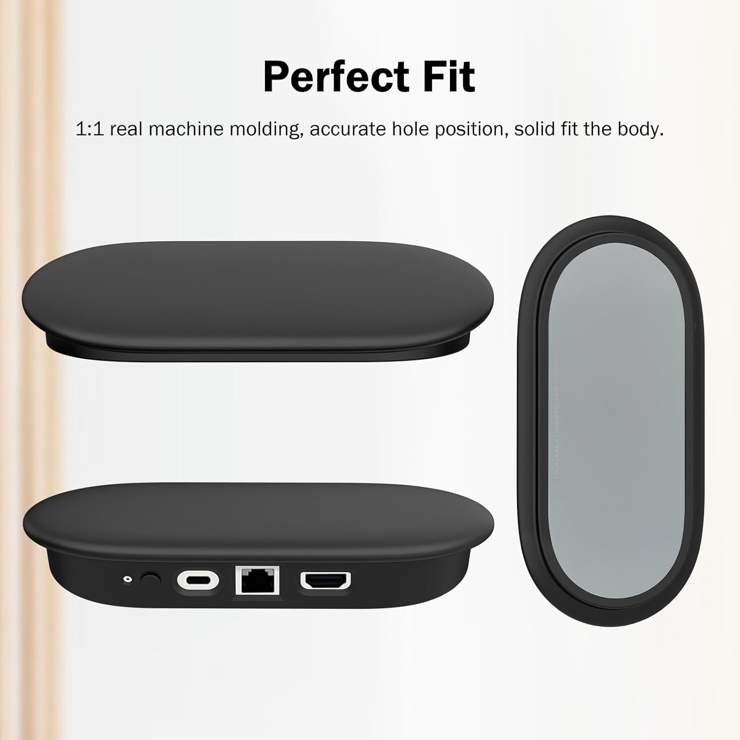PYYAN-Box Cover for Google TV Streamer 4K 2024 Silicone Case Black ...