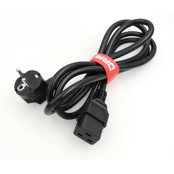 PYYAN-Europe Schuko Plug CEE 7-7 Plug 16A 250V to IEC 60320 C19 Power Cord for Servers | PDU| PC Computers| Monitors (6ft)