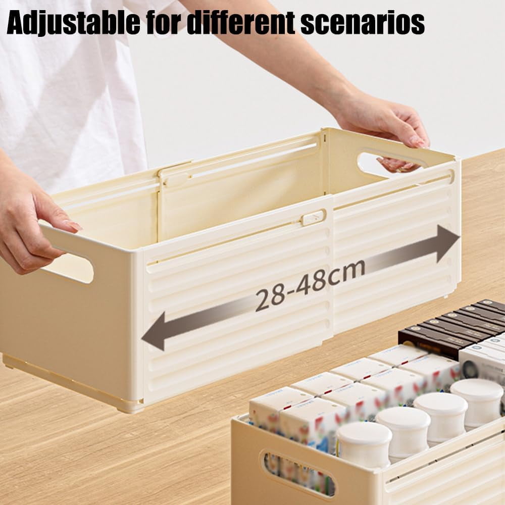PYYAN-Foldable Storage Bins, 2 Pack Plastic Expandable Boxes for ...