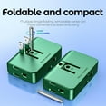 thumbnail image 1 of PYYAN-Green Outlet Splitter 3 Prong - Plug Extender with 3 Plug Wall Adapter, 2 to 3 & 3 to 2 Prong Converter, Safe Plugs for Electrical Outlet, 2 Pack, 1 of 4