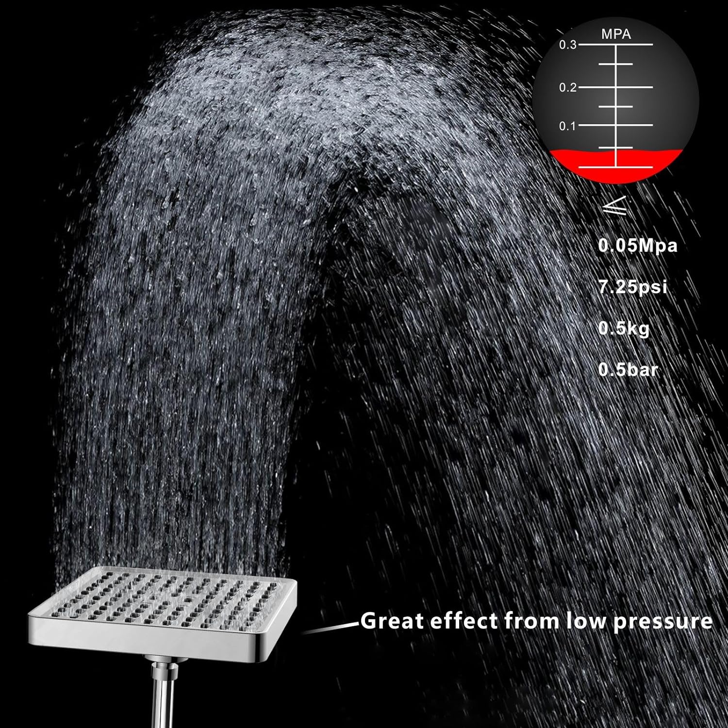 PYYAN-High Pressure Rain Shower Head - Luxury Modern Look - The ...