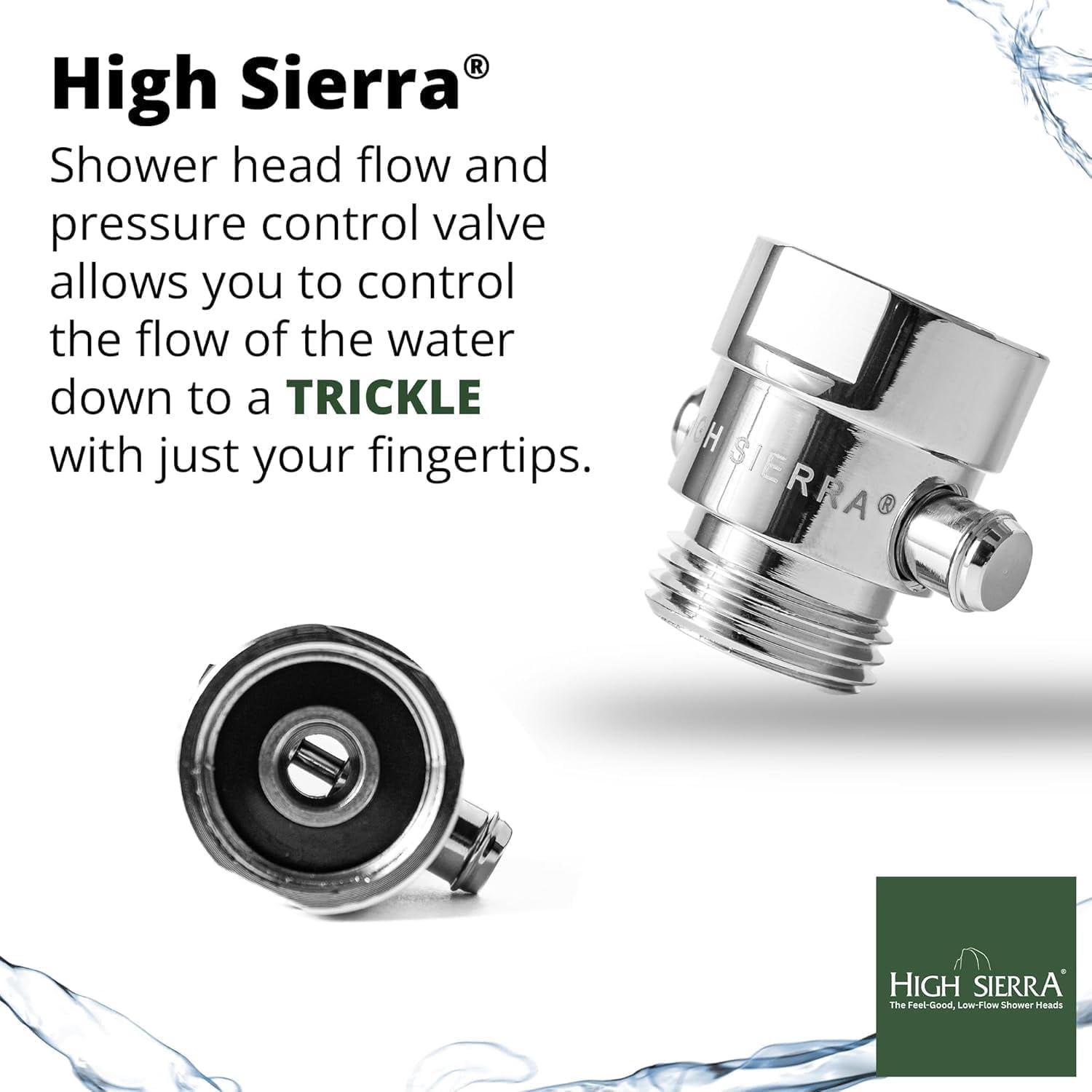 PYYAN-High Sierra® - Shower Head Pause & Pressure Control Valve - Solid ...