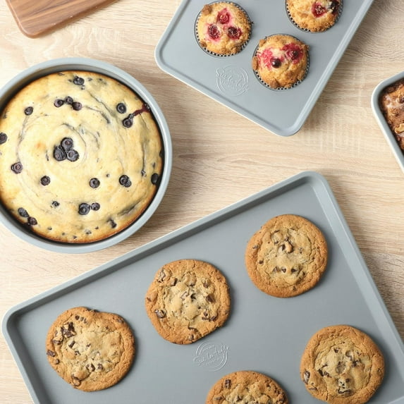 PYYAN-Kitchen Essentials Bake Sale Large 18 X 13 Inch PFA Free Ceramic Nonstick Cookie/Baking Sheet - Linen White