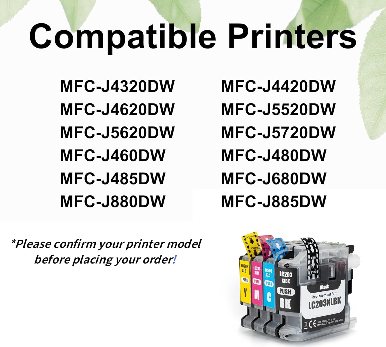 Cartuccia Gialla Compatibile Brother LC203 XL Per MFC-J880DW J885DW J4320DW E Altri