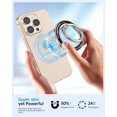 thumbnail image 1 of PYYAN-Phone Ring Holder Compatible with MagSafe - Magnetic Cell Phone Grip Magnet Removable Finger Ring Grip Stand for Women Girls Cute Girly Kawaii Cherry for iPhone 13 14 15 16 17 Pro Max Plus Air, 1 of 4