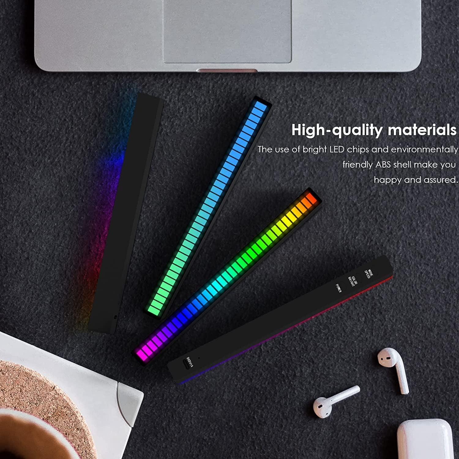 PYYAN-RGB Rechargeable Sound Control Light, Voice-Activated Pickup ...
