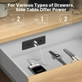 thumbnail image 1 of PYYAN-Recessed Power Strip with Outlet and USB C Ports, Furniture Flush Mount Power Strip, Small Desk Hidden Outlet for Conference Table, Nightstand, Black, 6FT., 1 of 4