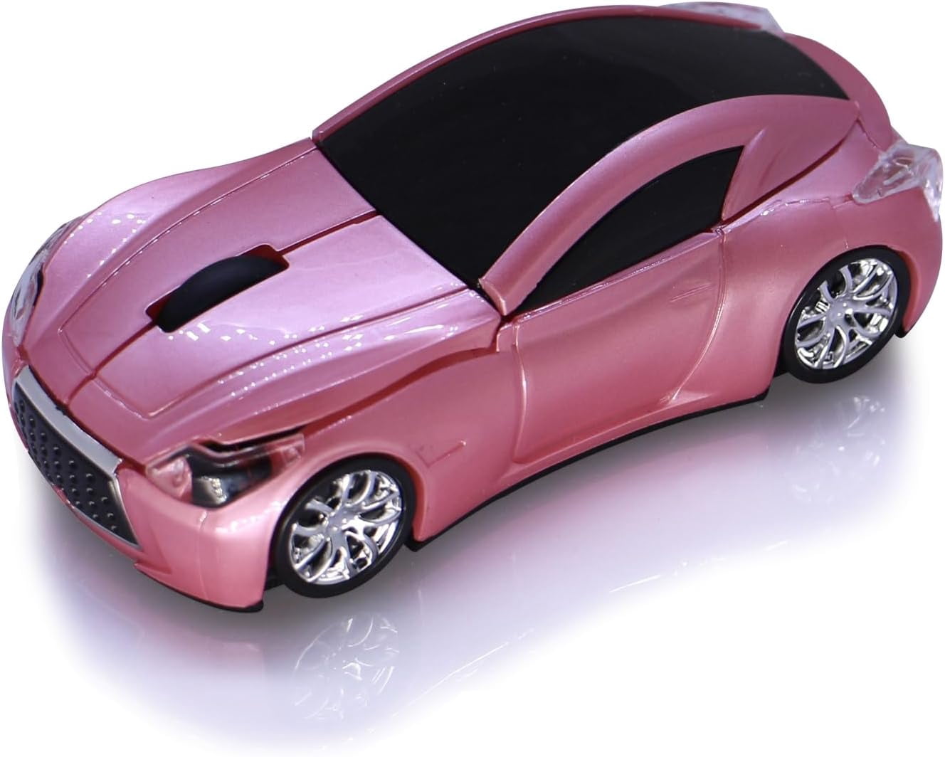 Mouse Computer Pink PYYAN-Wireless Sports Car Mouse 3D Optical Mouse Desktop Laptop ...