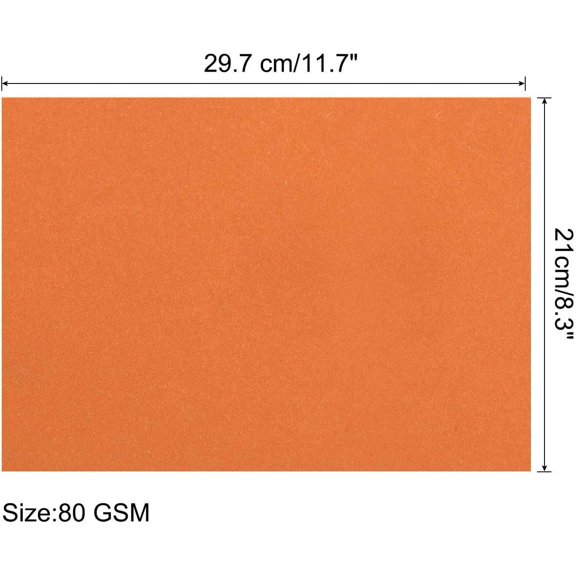 PYYNA-100 Sheets Colored Copy Paper 8.3 x 11.7 Inch Printer Paper 80gsm Orange Red for Office Printing, Document Copying, Invitations, Forms, Art Projects