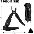 thumbnail image 1 of PYYNA-11-in-1 Multitool Knife, Gift for Men, Stainless Steel Multi Tool Pocket Knife with Large Blade, Pliers, Screwdrivers, Saw, EDC Multitool with Oxford Sheath for Outdoor, Camping, Survival, 1 of 4