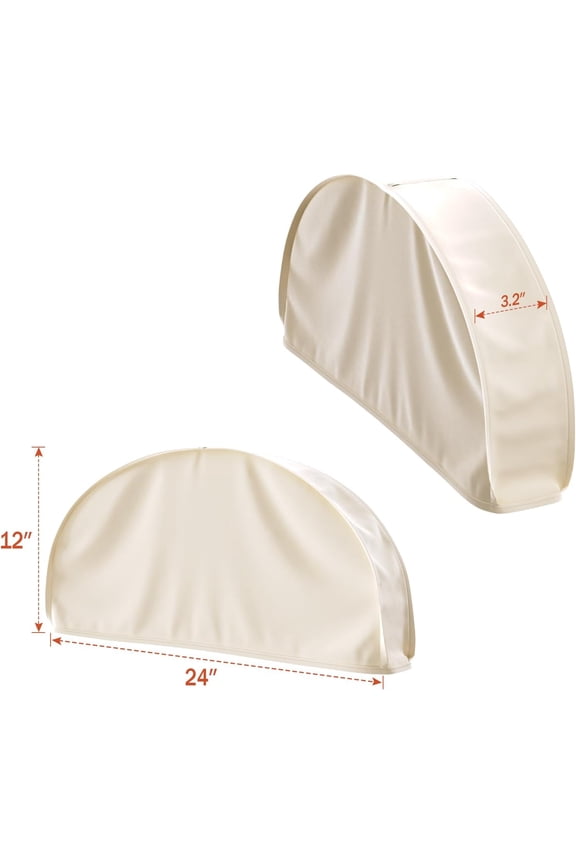 -12 Inch Satin Shoulder Covers for Clothes (Set of 4) Breathable Shoulder Garment Dust Cover Closet Suit Protects for Suit, Coats, Jackets - Apricot