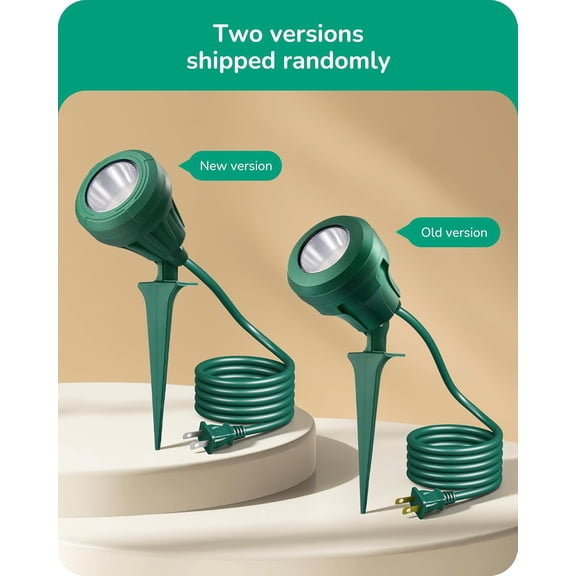 PYYNA-120V Spotlight Outdoor, 5 Extra Color Lenses, 5.5W 500LM Waterproof LED Outdoor Spotlight, 5000K Landscape Lighting for Yard Flag Tree Holiday Decor, 180 Adjustable, UL Listed