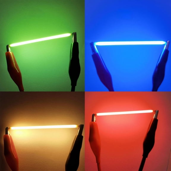 PYYNA-20-Pack 38mm Rigid Ceramic LED Filament, 3V DC, Vintage Edison Style Light Source for DIY Bulb Projects, Lamp Repair, and Low Voltage Lighting