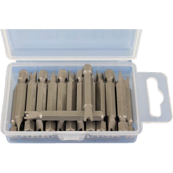 PYYNA-25 pc Spanner #8 Screwdriver Impact Ready 2 Inch Length Insert Bits Hex Shank with Quick Release Slot