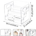 thumbnail image 1 of PYYNA-3-Tier Lotion Organizer, Body Spray Organizer, Bathroom Organizers for Perfume and Lotion The Storage Box with A Handle Is Suitable for Home Bathrooms, Bedrooms and Offices, 1 of 4