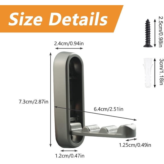 PYYNA-4pcs Elliptical Folding Wall Hook Non-Slip Heavy Duty Foldable Coat Hook Zinc Alloy Wall Hanger for Hanging Coat Bags Backpack Towel(Pearl Grey)