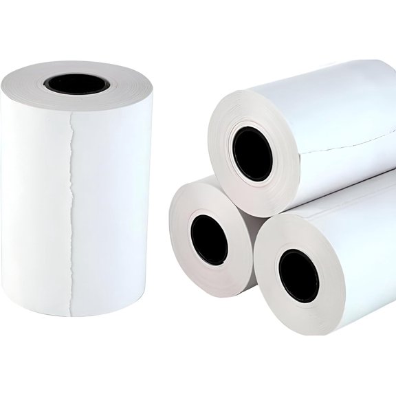 PYYNA-(50 Rolls) 2 1/4 X 50' BPA-Free Thermal Paper Receipt Rolls Fits All Mini Clover Flex, Square Terminal POS Cash Register Printers Paper For Credit and Debit Card Machine 57mm