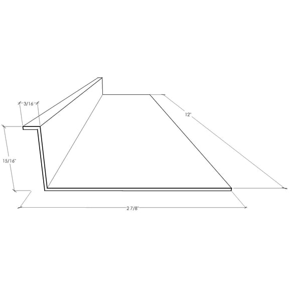 PYYNA-Beam Lighting Under Cabinet Light Cover Replacement | White Ribbed Acrylic Diffuser (L-Shaped, 12")
