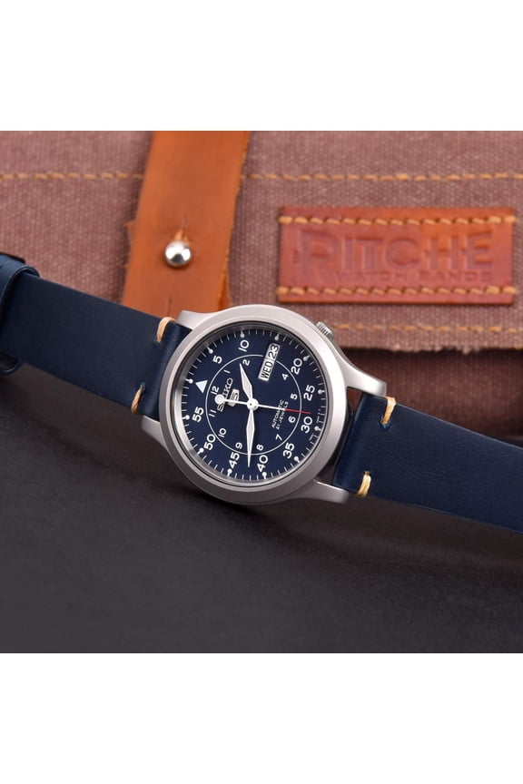 -Christmas Gift Quick Release Leather Watch Band 18mm 20mm 22mm Genuine Watch Strap for Men and Women, White Elephant Gifts, Stocking Stuffers For Men