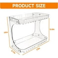 thumbnail image 1 of PYYNA-Clear 2 Tier Bathroom Organizer Countertop,10 Inch High-Capacity Vanity Shelf Organizer and Bathroom Tray for Beauty,Lotion,Skin Care,Face Products Make Up,Cosmetic Storage and Perfume Organize, 1 of 4