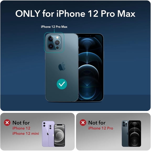 PYYNA-Crossbody Wallet Case for iPhone 12 Pro Max, with Card Slots Zipper Pocket Case, Flip Folio Purse RFID Blocking with Ring Kickstand Detachable Strap-Black