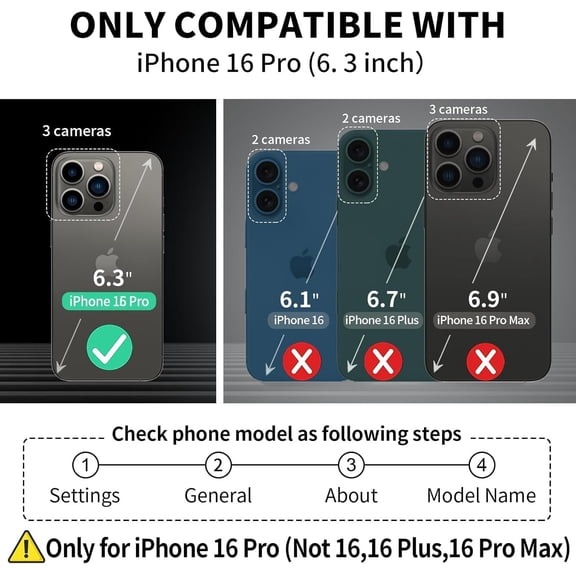 PYYNA-Crossbody Wallet Case for iPhone 16 Pro, with Card Slots Zipper Pocket Case, Flip Folio Purse RFID Blocking with Ring Kickstand Detachable Strap-Pink