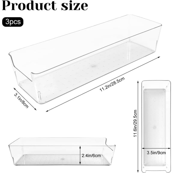 PYYNA-Cutlery Storage Organizer, Plastic Pantry and Kitchen Storage, Plastic Cutlery Utensil Caddy for Kitchen Countertop Organization, Holds Fork, Knife, Spoon, Silverware Tableware Storage Box