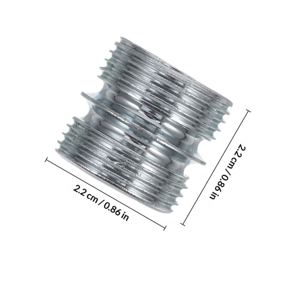 PYYNA-Double Head Wire Shelving Connectors Nut 4-Pack Metal Rack Shelf Fixing Parts for Tube Storage Racks Easy Install Wire Rack Hardware for Home Office Commercial Use