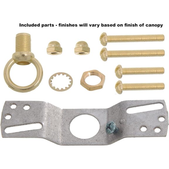 PYYNA- Glossy White Finish Steel Ceiling Light Canopy Plate Kit, 5-1/8 Inch Diameter