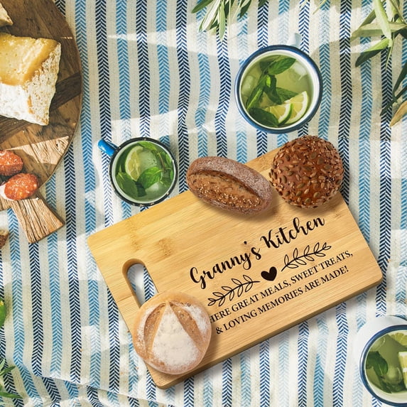 PYYNA-Granny's Kitchen Bamboo Cutting Board - Grandma Gift, Mothers Day &, Kitchen Decor