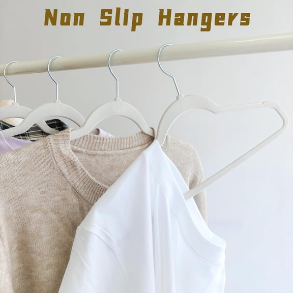 PYYNA-Gray Velvet Hangers 30 Pack, Anti-Slip Slim Space Saving Hangers with 360 Swivel Hook, 17.7 Inch Velvet Clothes Hangers for Coats,Sweater,Jackets,Dresses, Shirts, Suits & T-Shirts