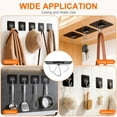 thumbnail image 1 of PYYNA-Heavy Duty Adhesive Hooks for Hanging 50lb(Max) Black Wall Hooks with Strong Sticky,No Damage Removable Hook Waterproof & Reusable for Bathroom, Kitchen, Shower, Outdoor Decor -8 Pack, 1 of 3