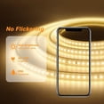 thumbnail image 1 of PYYNA-LED Strip Lights Outdoor LED Lights Waterproof AC 110V 600LED 3000k LED Rope Lights for Indoor, Outdoor, Garden, Lawn, Kitchen, Staircase, Room Decoration Lighting, 1 of 4
