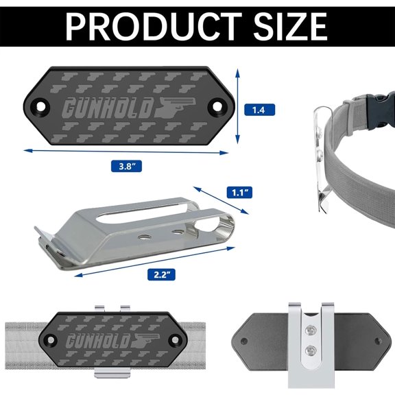 PYYNA-Magnetic Belt Tool Holder, Heavy Duty Tool Belt Clip, Storage Organizer for Screws, Hammer, Pliers, Drill Bit, Wrench, or Any Magnetic Tools and Hardware