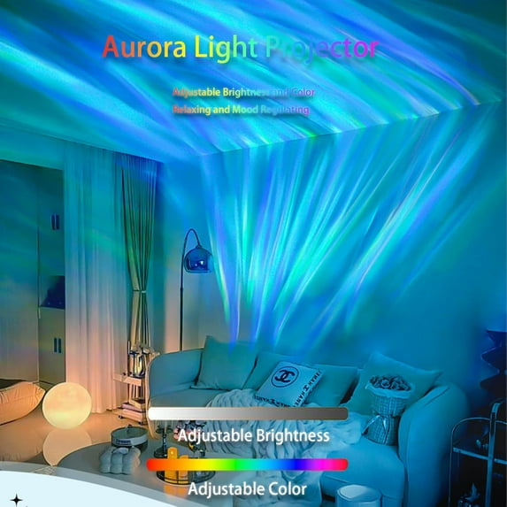 PYYNA-Northern Lights Projector, 16 Colors Rechargeable Aurora Light Projector & Mood Lighting Galaxy Lamp, App Remote Night Light for Bedroom, Gift for Teenage Girls Room Decor (Battery)