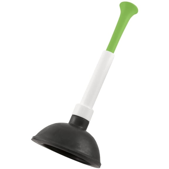 PYYNA-PlumbCraft 14-18-in. Stow-Away Plunger with Adjustable Handle 7503500, Heavy Duty Toilet Plunger for Households, Ergonomic Plunger to Unclog Toilet, Toilet Bowl Plunger with Ergonomic Handle