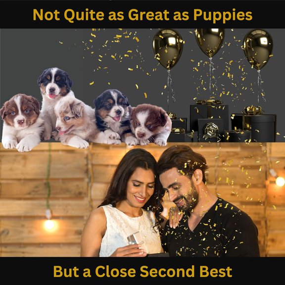 PYYNA-Razzle-Dazzle, Confetti Explosion Gift Box Insert 3pk Gold (DIY). Show Them How Much You Cherish Them With Our Exploding Surprise Confetti Add-On. (Gold: 3 Pack)