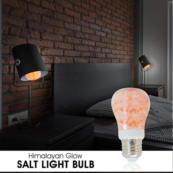 PYYNA-Salt Light Bulbs 60-Watt Equivalent, Warm Amber Glow, 7 watts, 2 Count (Pack of 1)