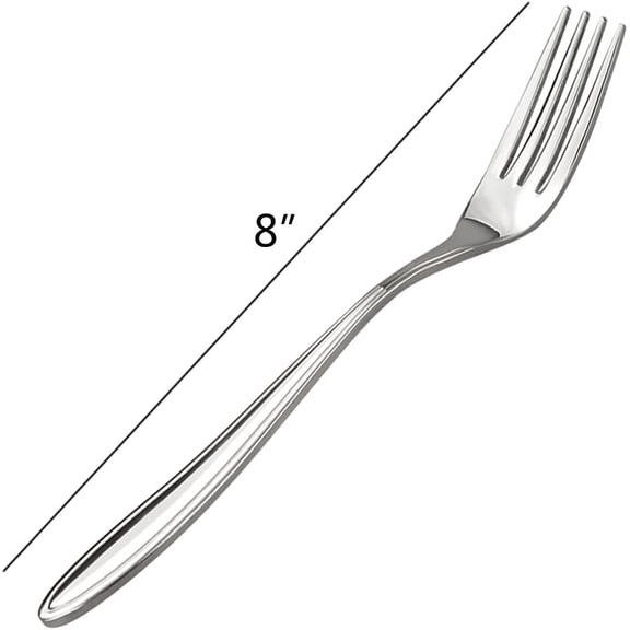 PYYNA-Stainless Steel Dinner Forks, 8 Inch, 12 Pieces Table Fork