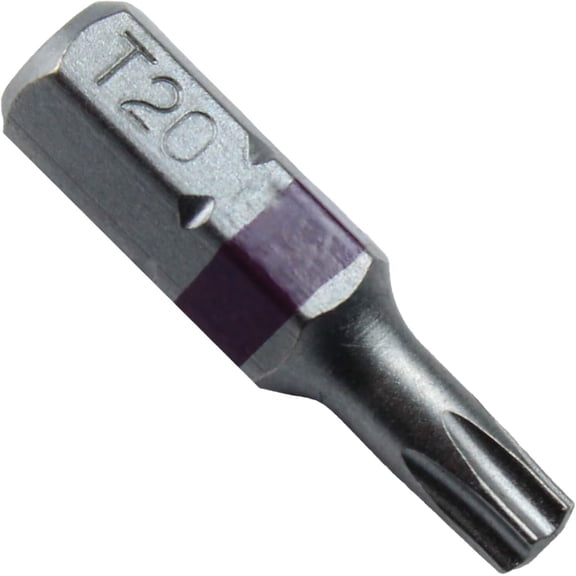 PYYNA-T20 (T-20) Torx/Star Driver Bit - Color Coded T20 x 1" Torx/Star Drive Bit for Screws and Fasteners Requiring T-20 Size Bits (10 PACK)