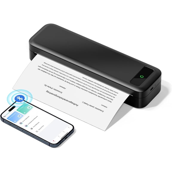 PYYNA-Thermal Paper 8.5" x 11" US Letter Size, 4 Rolls Quick-Dry Thermal Printer Paper, Compatible with A285M A282M A281M M835 M834 M832 Portable Printer