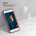 thumbnail image 1 of PYYNA-Ultra Slim Designed for iPhone SE Case 2022(3rd Gen)/iPhone SE 2020 Case(2nd Gen)/iPhone 7 Case/iPhone 8 Case with Screen Protector, Multi-Color Silicone Shockproof Phone Case(Glossy Red), 1 of 4