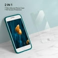 thumbnail image 1 of PYYNA-Ultra Slim Designed for iPhone SE Case 2022(3rd Gen)/iPhone SE 2020 Case(2nd Gen)/iPhone 7 Case/iPhone 8 Case with Screen Protector, Multi-Color Silicone Shockproof Phone Case(Teal), 1 of 4