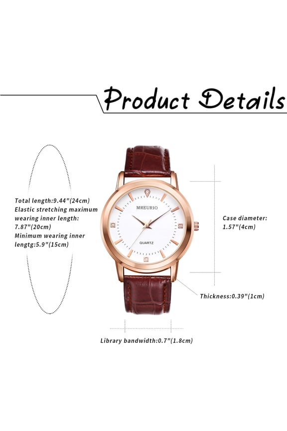 -Valentines Couple Pair Watches: His and Hers Matching Pair Watch Waterproof Quartz Analog Wristwatches with Multiple Style Options - Perfect Gifts Set for Lovers