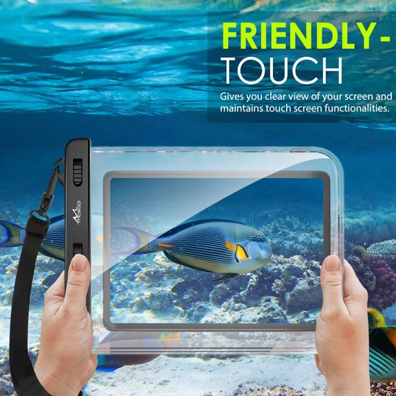 PYYNA-Waterproof Tablet Case, Tablet Pouch Dry Bag Compatible with iPad 10th, iPad 9/9.7/10.2, iPad mini 6/5/4/3, iPad Air 5/4, Air 3 10.5, iPad Pro 11 2022, Galaxy Tab S6/S7, Tab A 9.7, Up to 12 inc