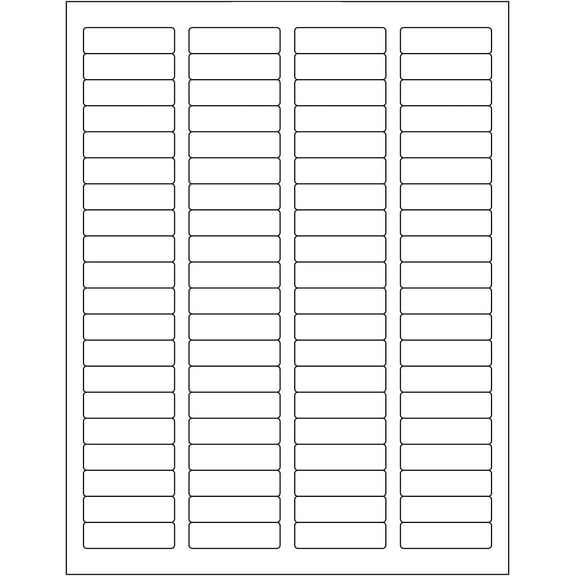 PYYNA-White Laser Inkjet 1.75"x0.5" Return Address Mailing FBA Labels 80-UP 80 Labels Per Sheet (100 Sheets)