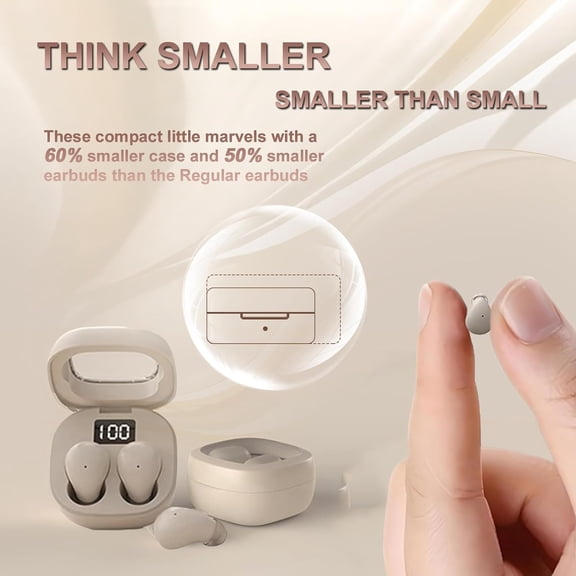 PYYNA-Wireless Smallest Invisible Earbuds For Sleep Ultra Small Hidden Earphones Ear Buds For Small Ear Bluetooth Mini Invisible Sleep Noise Cancelling Earbuds For Side Sleepers Hidden Headphones For