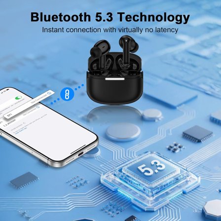 PYYNA-for Samsung Ear Buds for Galaxy S26 Ultra/S25 Plus/S24 FE/S23 Ultra/S22/S21/Z Flip 7/Fold7, Wireless Bluetooth Headphones with IPX7 Waterproof Earphones for Audfonos Samsung Noise Canceling