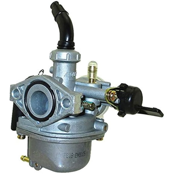 PZ18 18mm Carburetor with Left Hand Choke, Compatible with 50cc 70cc 90cc 110cc 125cc Pit Dirt Bike ATV Quad, for Trail Riding and Off-Road Use