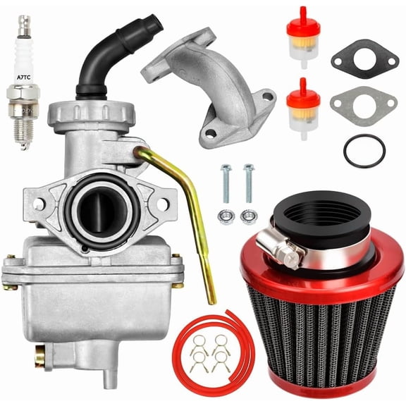 PZ20 Carburetor Kit for Tao tao Coolster 125cc 110cc 90cc 70cc 50cc Kazuma Baja Chinese ATV Quad 4 Wheeler SunL NST Roketa Loncin Lifan XR80 CRF70 4 Stroke Go Kart Pit Dirt Bike Parts